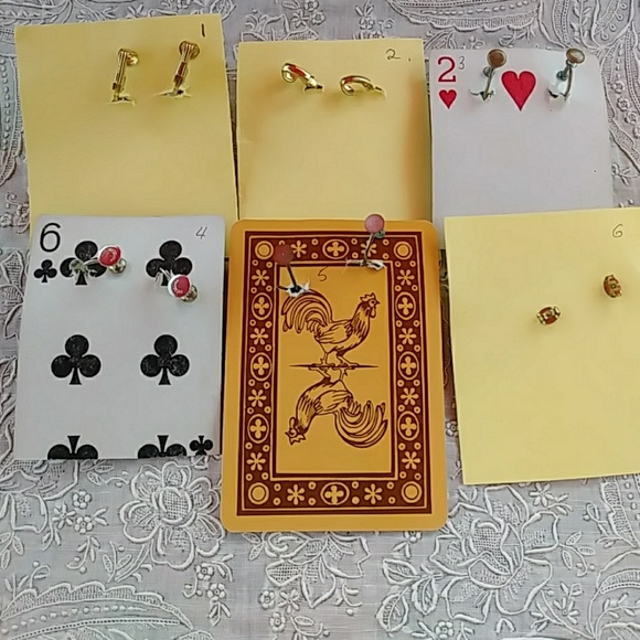 6 PAIRS OF VINTAGE FAUX PEARL EARRINGS - Picture 4 of 4